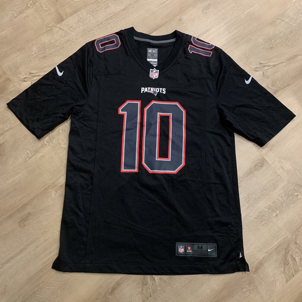 Nike NFL New England Patriots #10 Mac Jones Jersey Men's Medium M Carbon Black